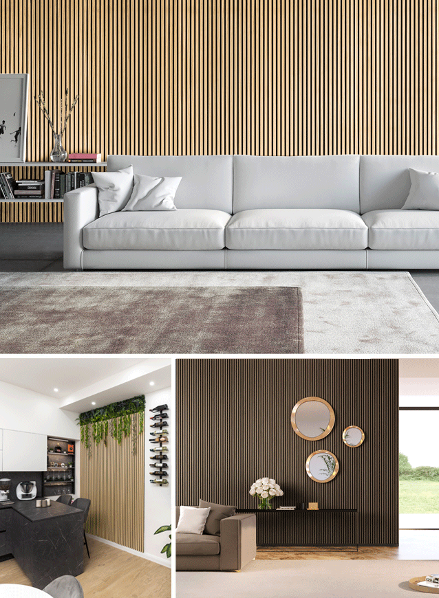 Pannelli Fonoassorbenti In Legno | 120x60x10cm | Isolamento Acustico Stanza | Colore Curcuma - Foto 7