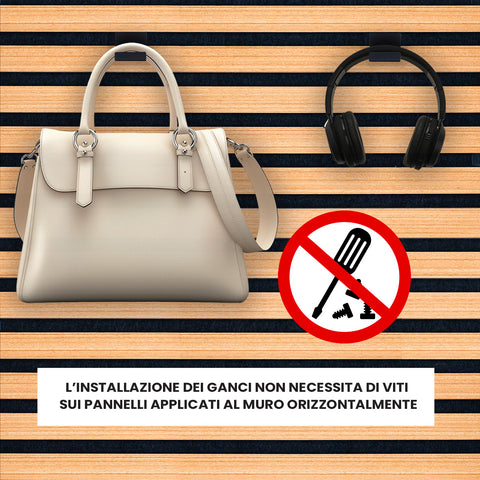 Kit Accessori Pannelli Fonoassorbenti Mensola e 2 ganci