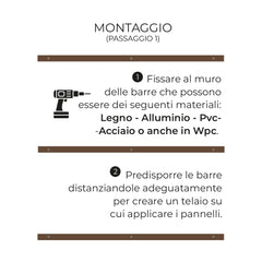 Pannelli Listelli in WPC per esterni / interni