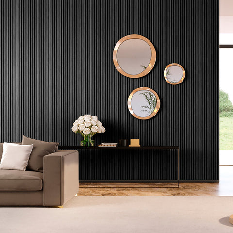 Sound-absorbing wooden acoustic panels